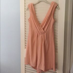 Peach Silk Dress